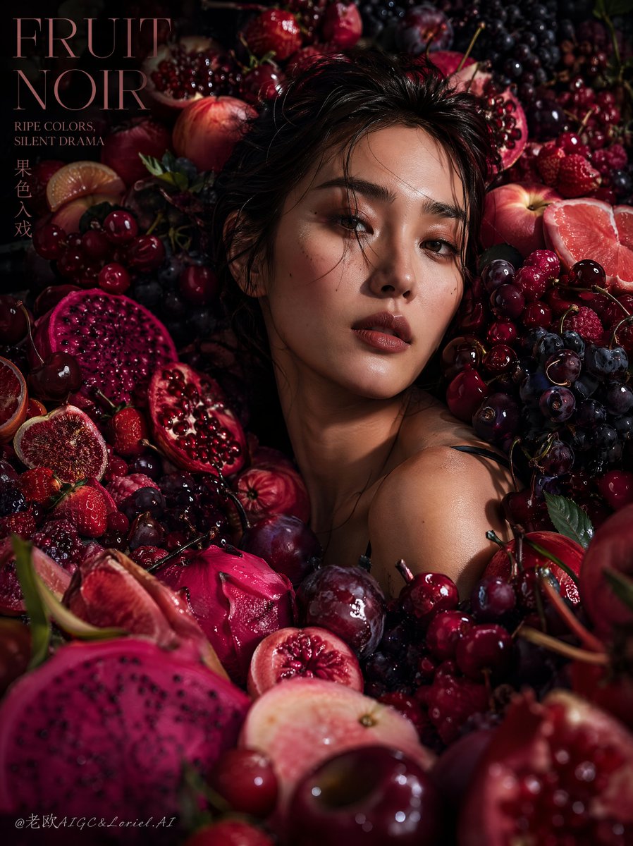 Fruit Noir Luxury Portrait