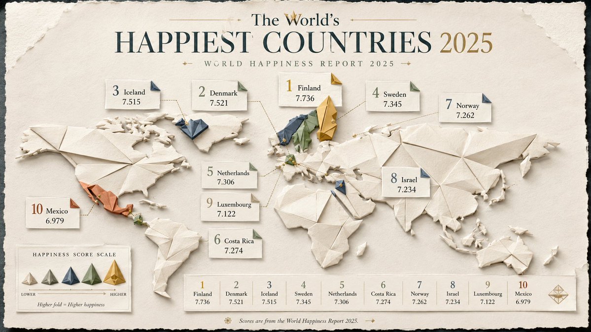 Folded Paper Internet Speed Map