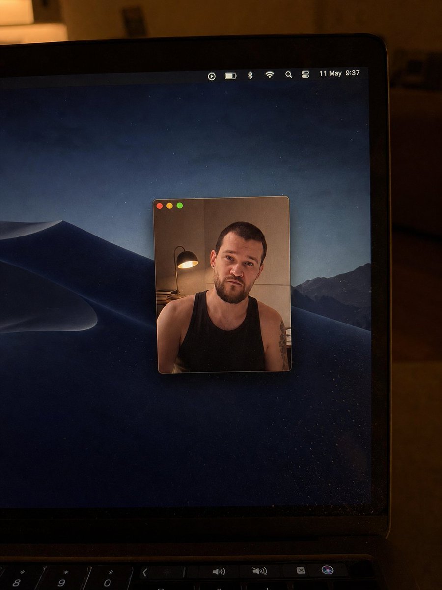 Realistic Low Light Laptop Photo