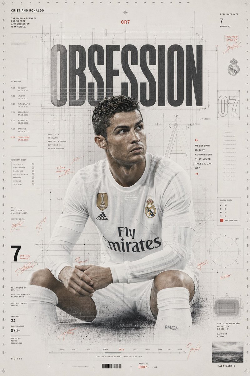 Obsession: Ronaldo Design Proof