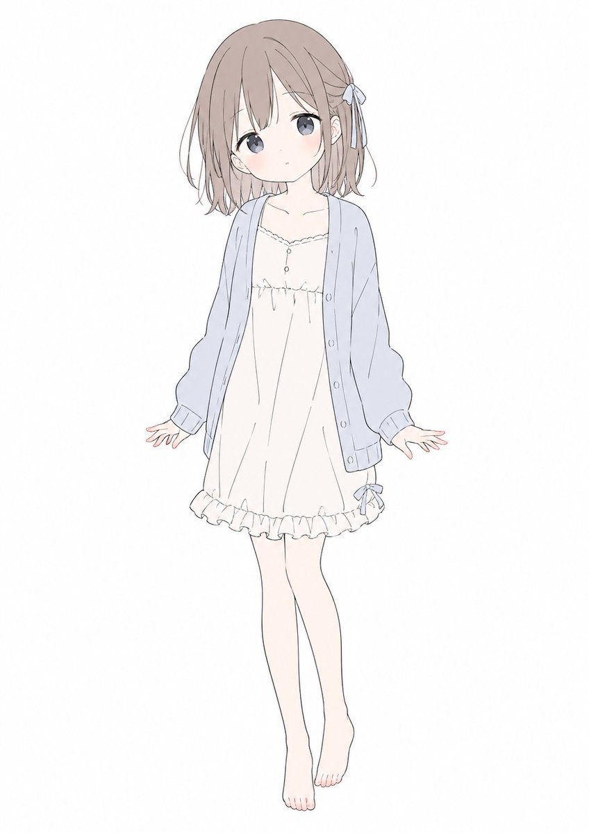 Minimalist Pastel Anime Girl Design