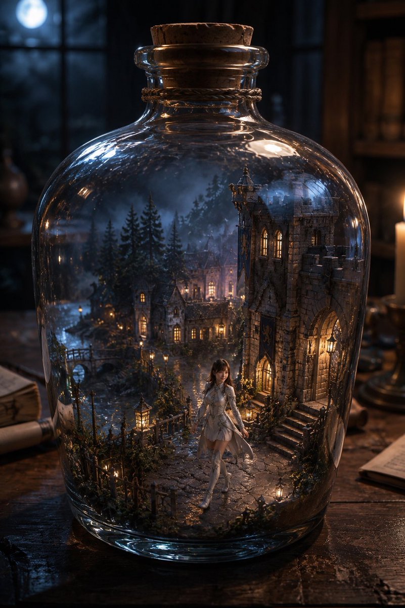 Magical Miniature Village Apothecary Fantasy