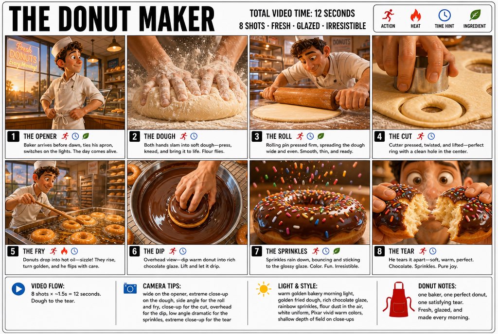 Crisp Donut Infographic Poster Design