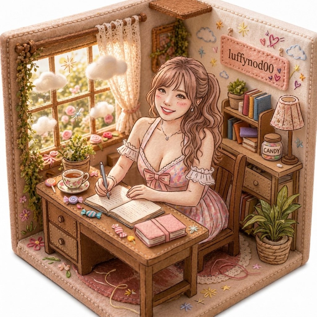 Cozy Storybook Diorama Study Room