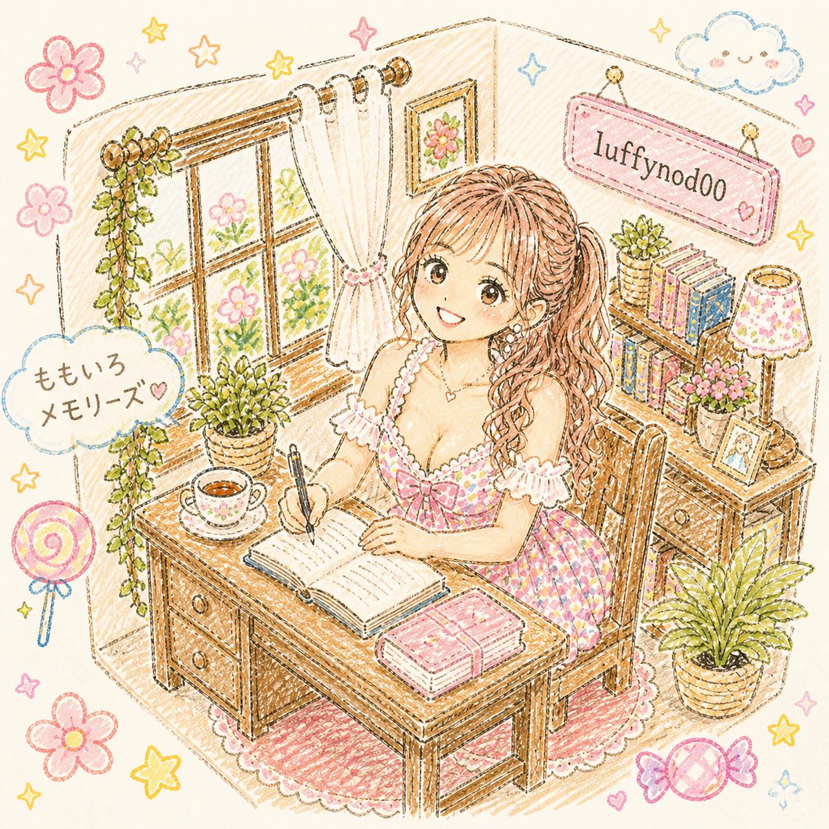 Pastel Study Room Diary