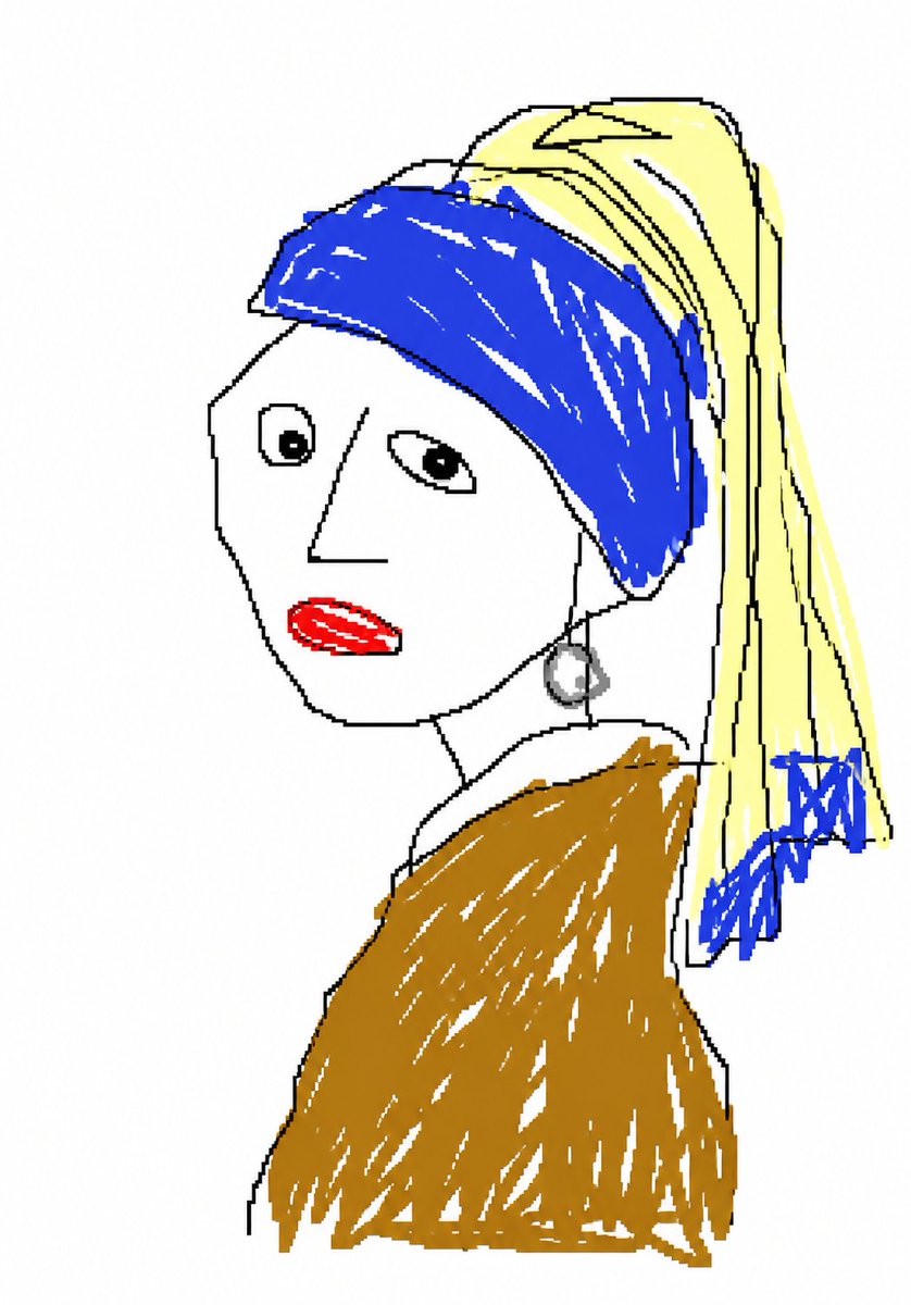 Crude MS Paint Doodle Recreation