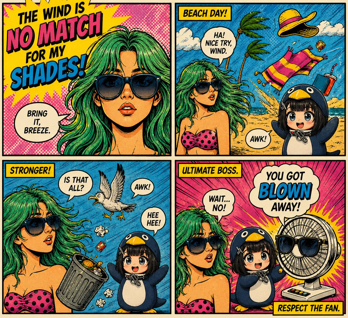 Shades Versus The Mighty Fan