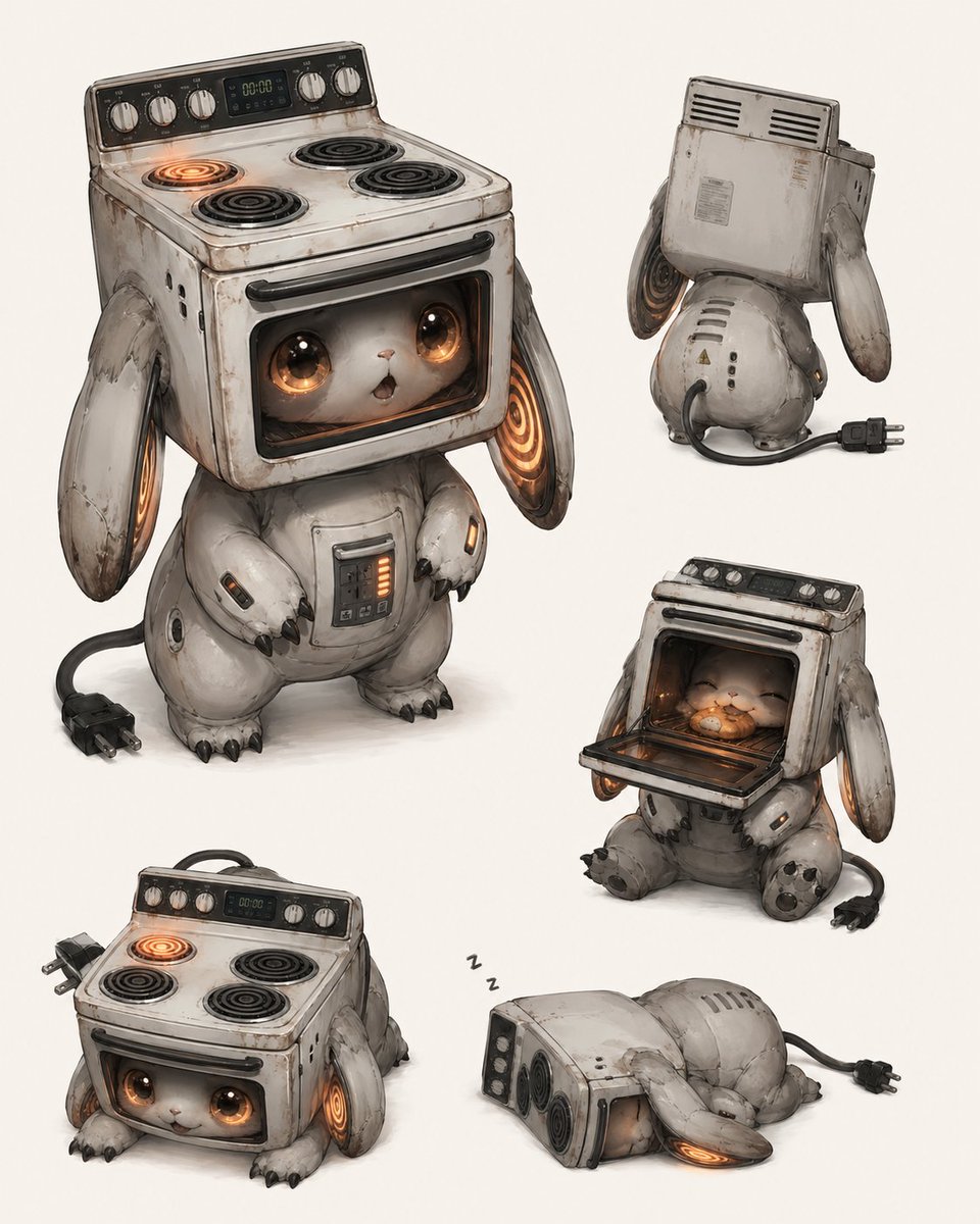 Cute Stove Creature Design