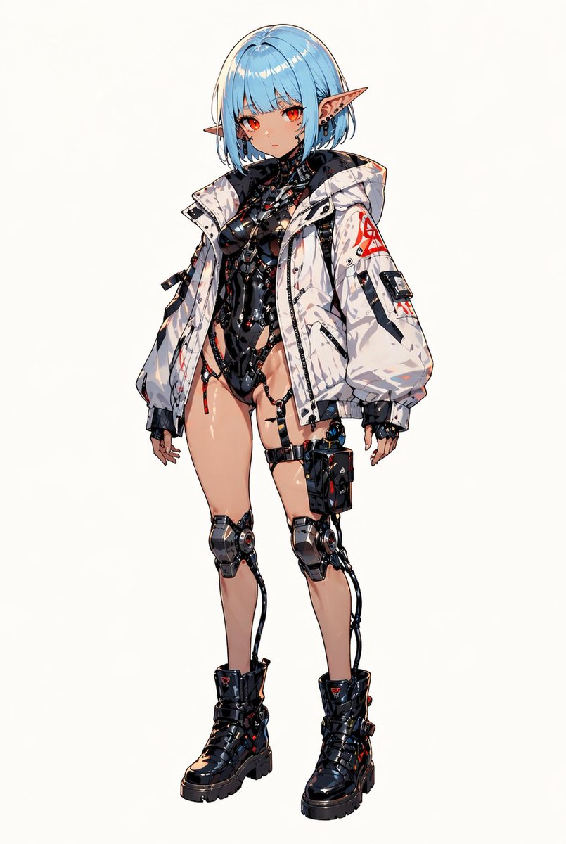 Cyberpunk Elf Girl Concept