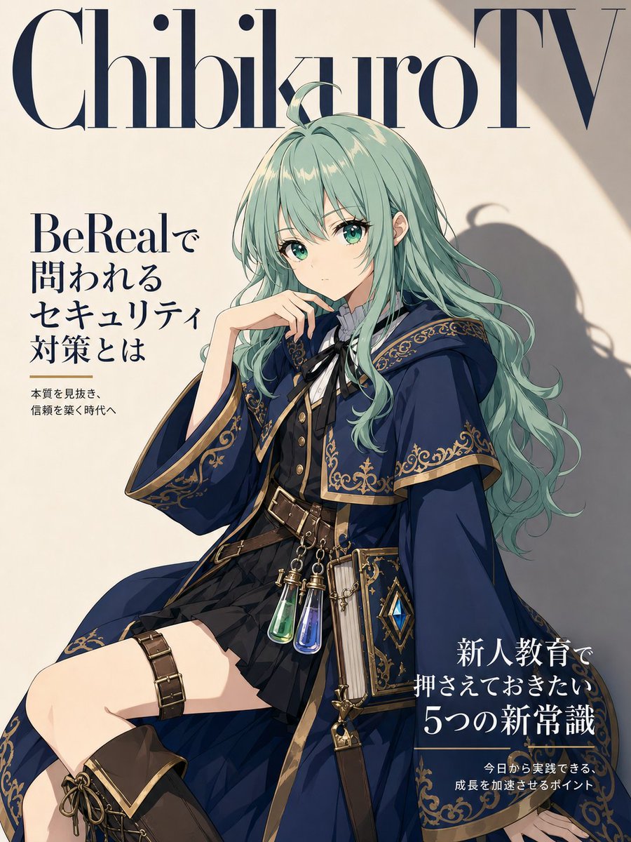 Anime Fashion Magazine Cover Art