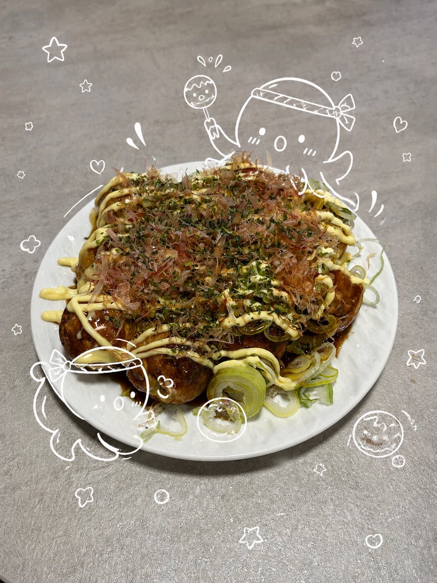Doodle Octopus Takoyaki Delight