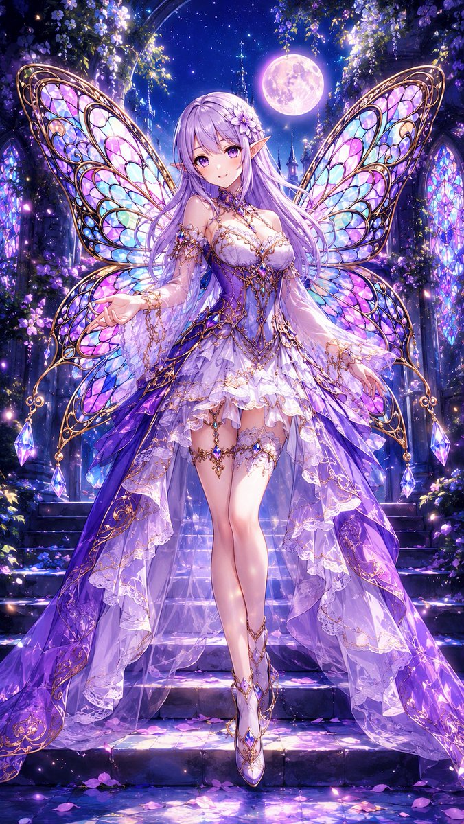 Butterfly Wings Character Prompt