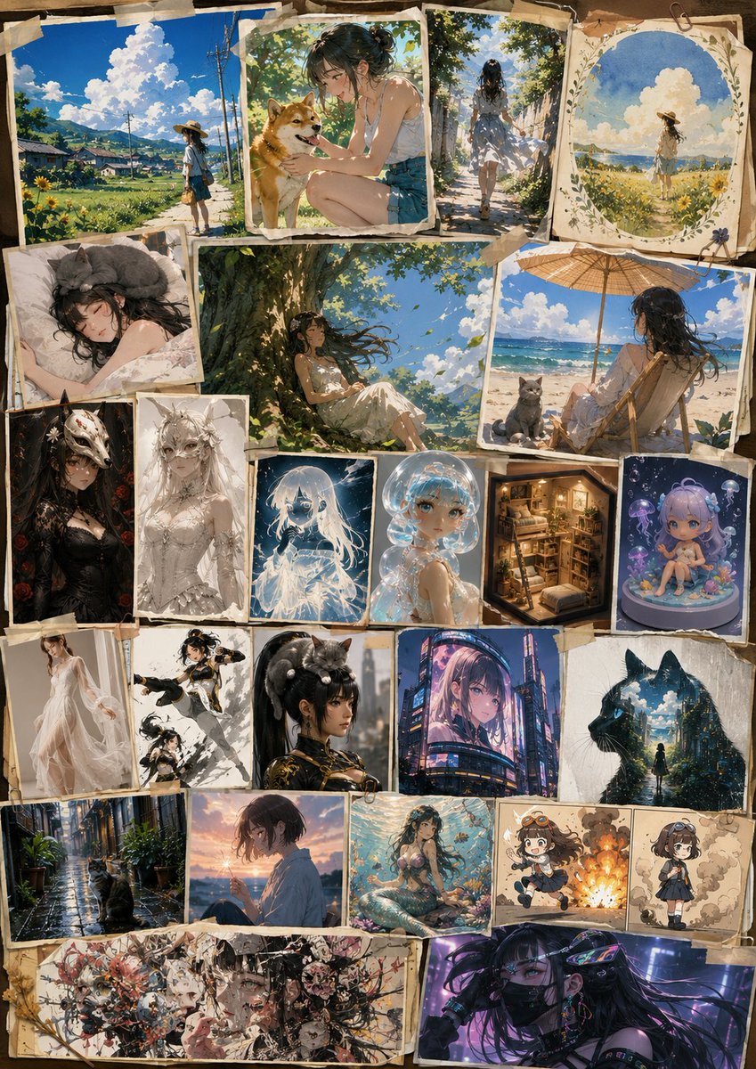Historical Scrapbook Art Collage