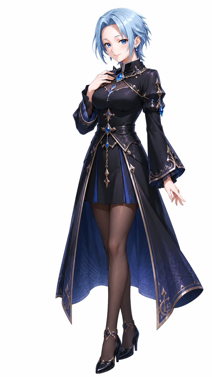Icy Gothic Fantasy Heroine Pose