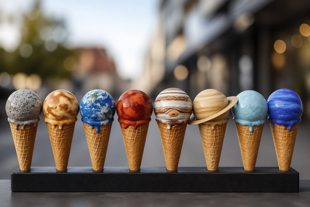 Solar System Ice Cream Planets