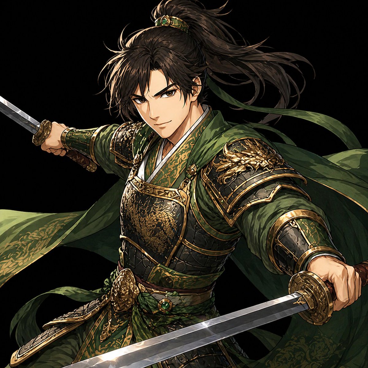 Dual-Sword Heroine Key Visual