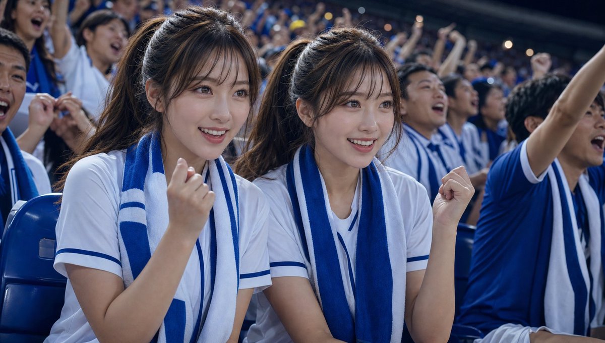 Twin Fans Night Stadium Cheer