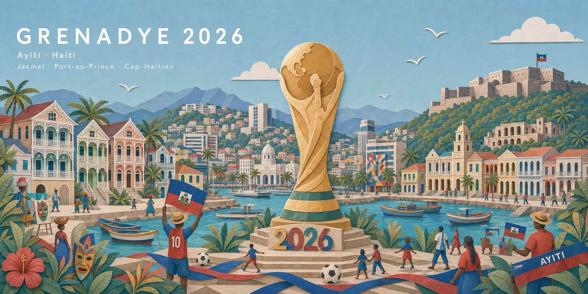 Haiti World Cup Poster Illustration