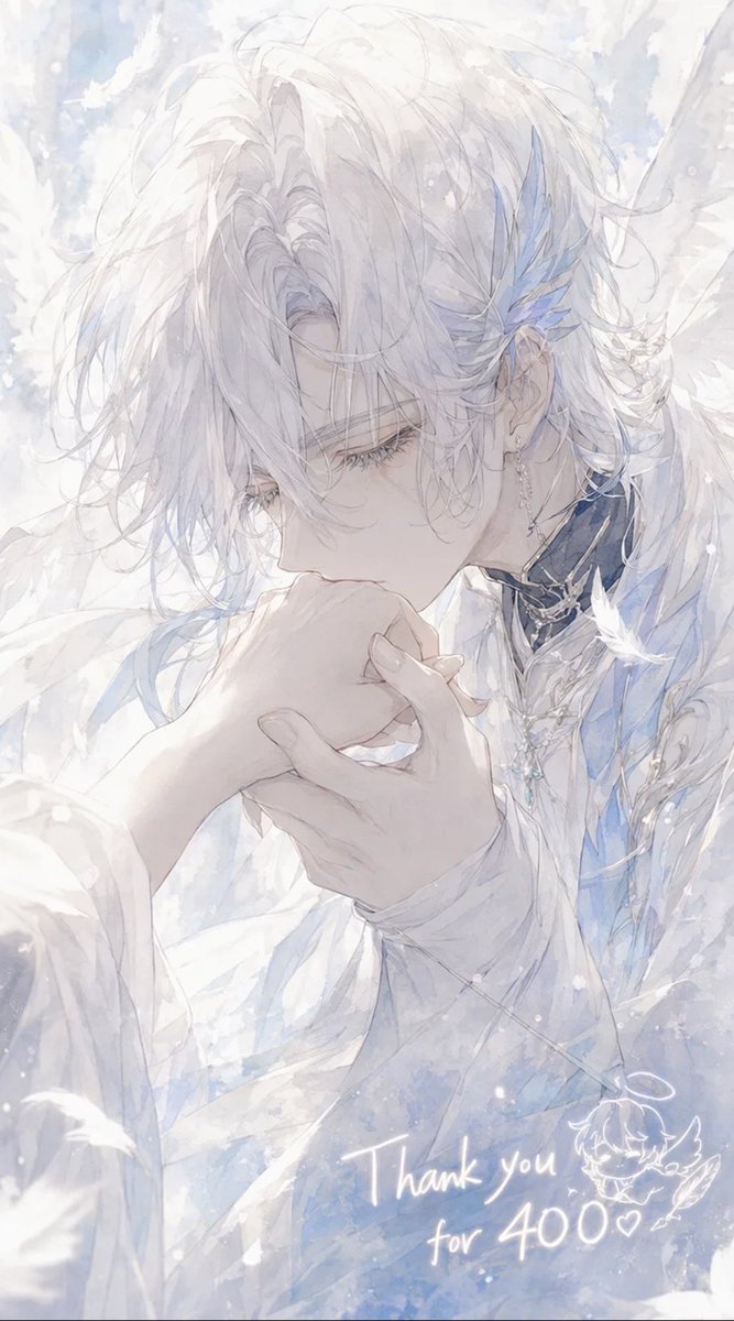 Angel's Reverent Kiss