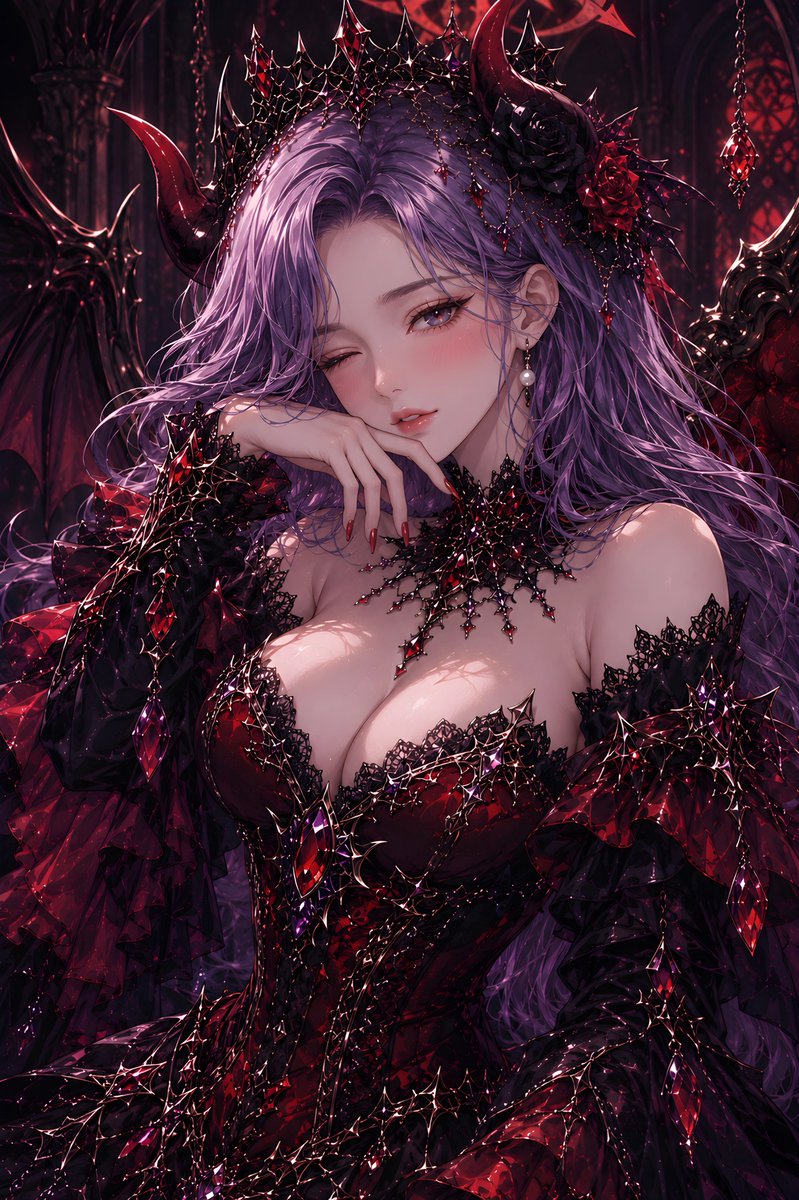 Gothic Demon Queen Throne Room
