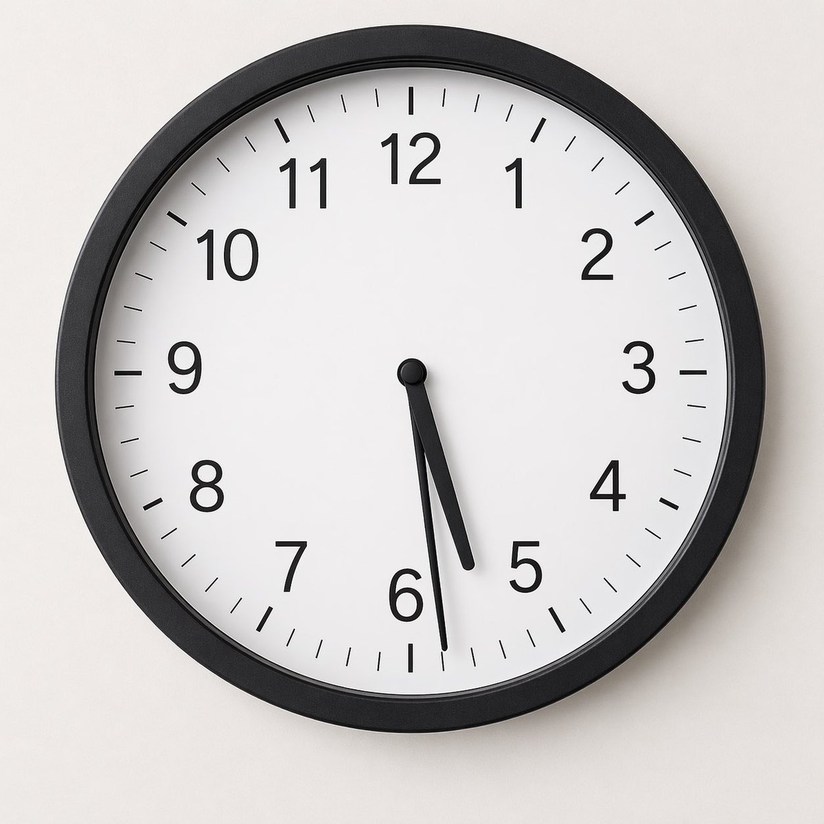 Minimalist Analog Wall Clock Photo