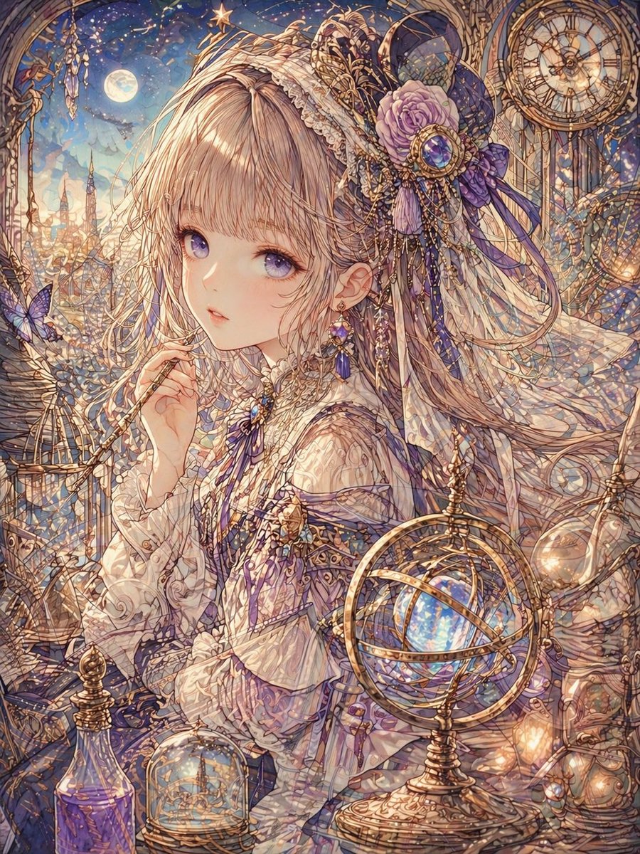 Gold Leaf Watercolor Illustration Technique