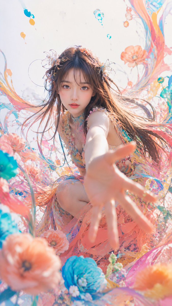 Dreamy Floral High Fashion Fantasy