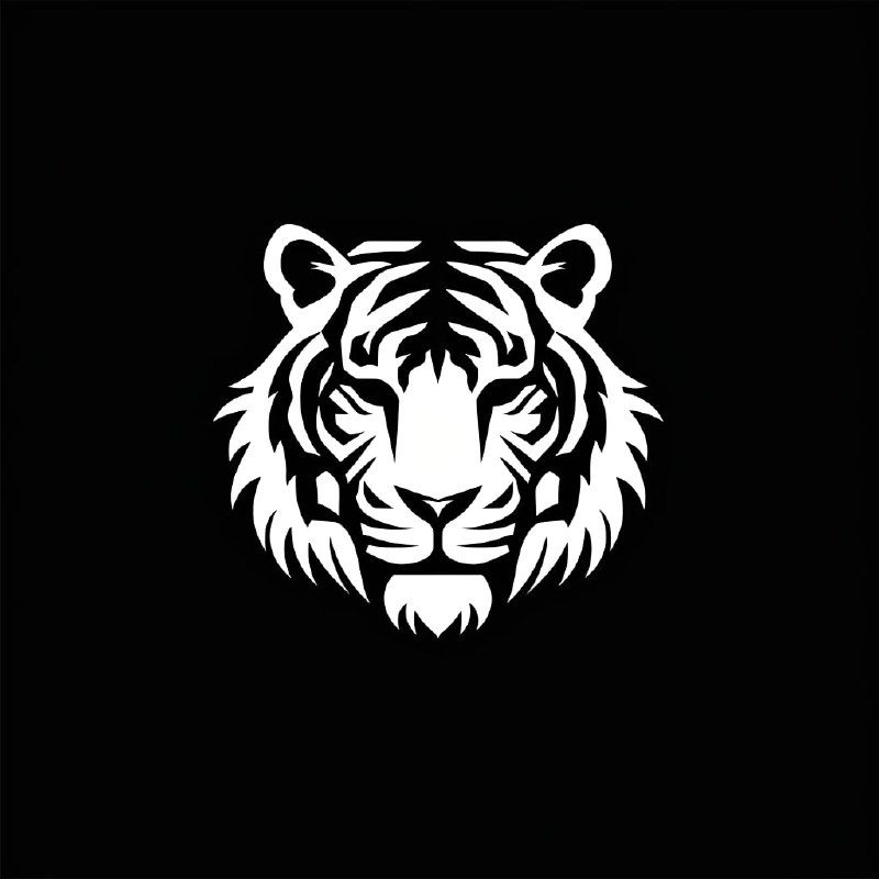 Minimalist Japanese Tiger Logo Design Set