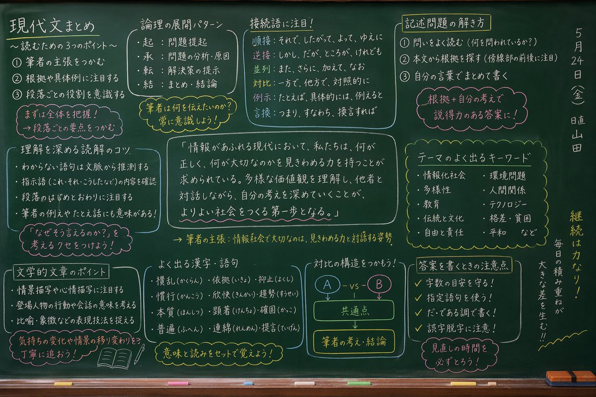 Chalkboard Reading Comprehension Guide