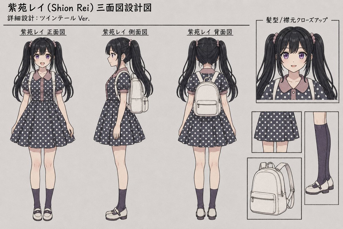 Anime Character Reference Sheet