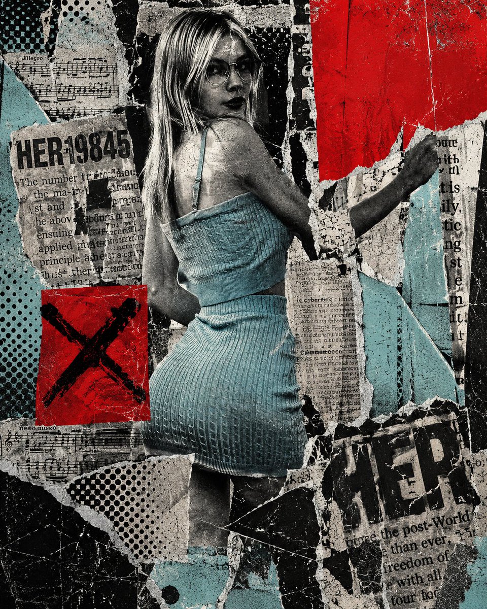 Dark Pop Art Digital Collage