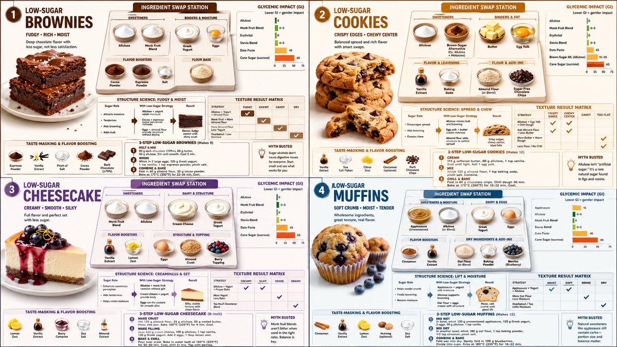Low Sugar Baking Science Guide