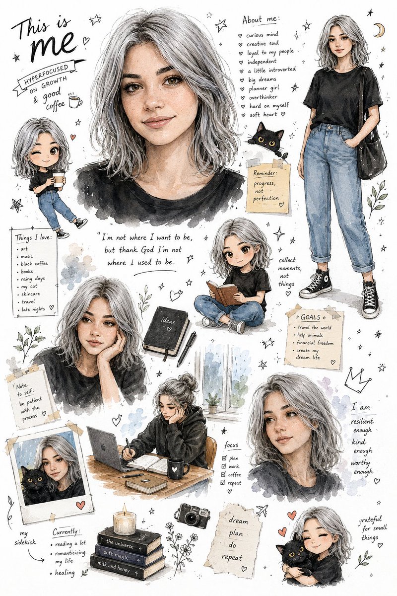 Personal Sketchbook Illustrated Infographic
