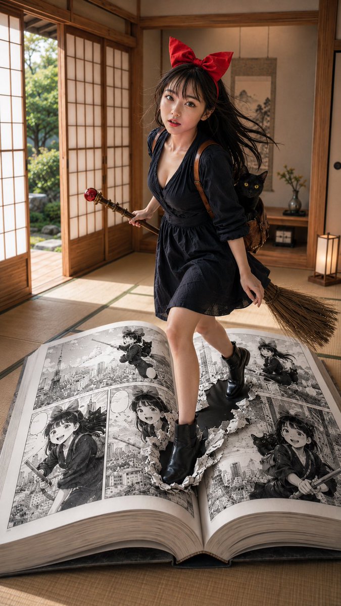 Witch Girl Steps Into Manga World