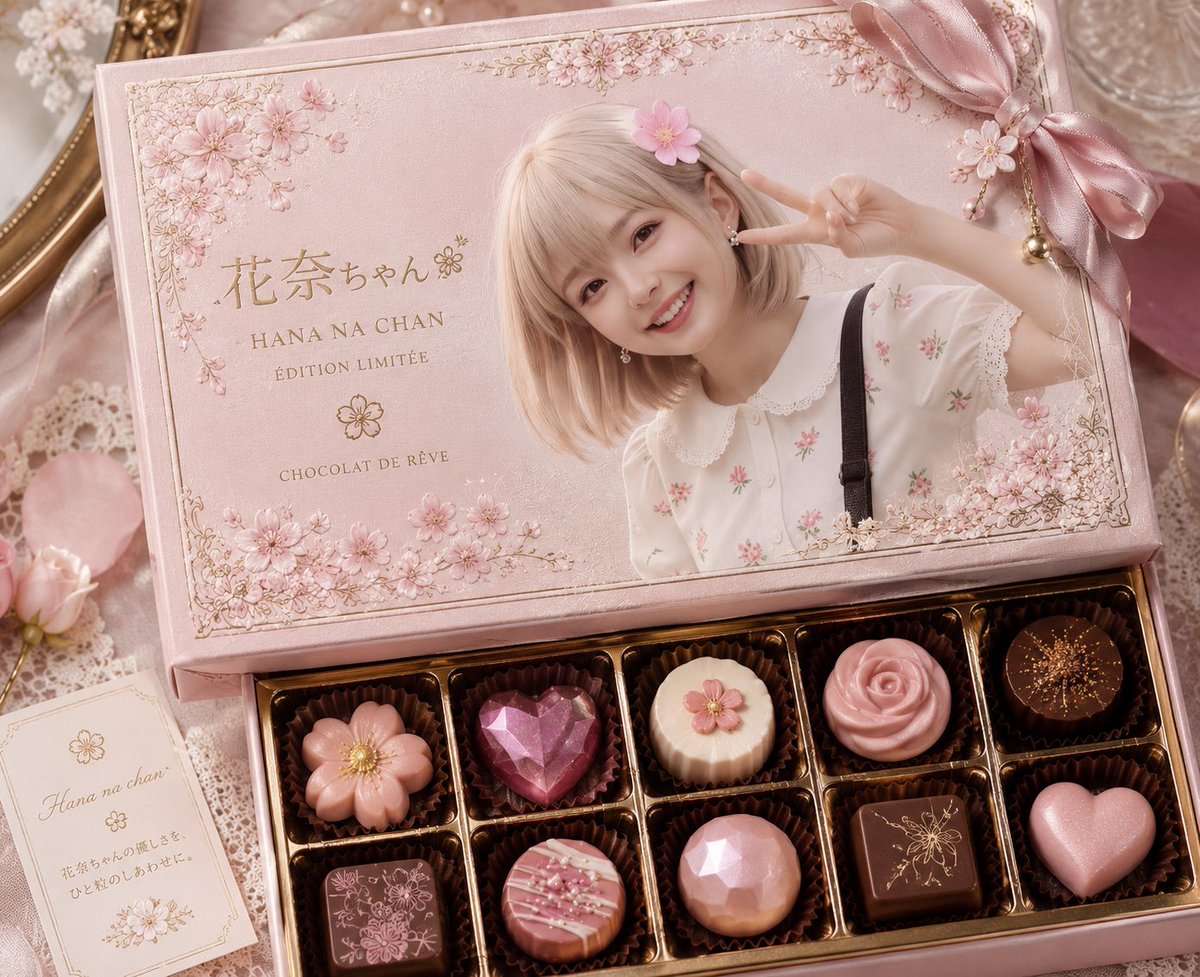 Luxury Pink Chocolate Gift Box
