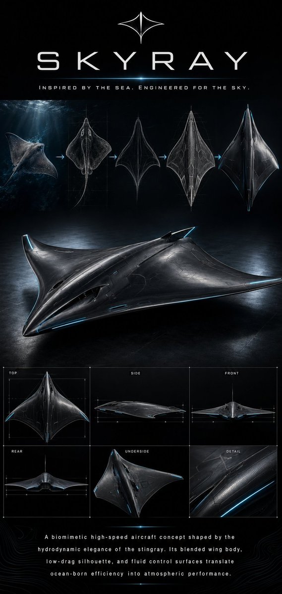 Biomimetic Aircraft Concept Poster