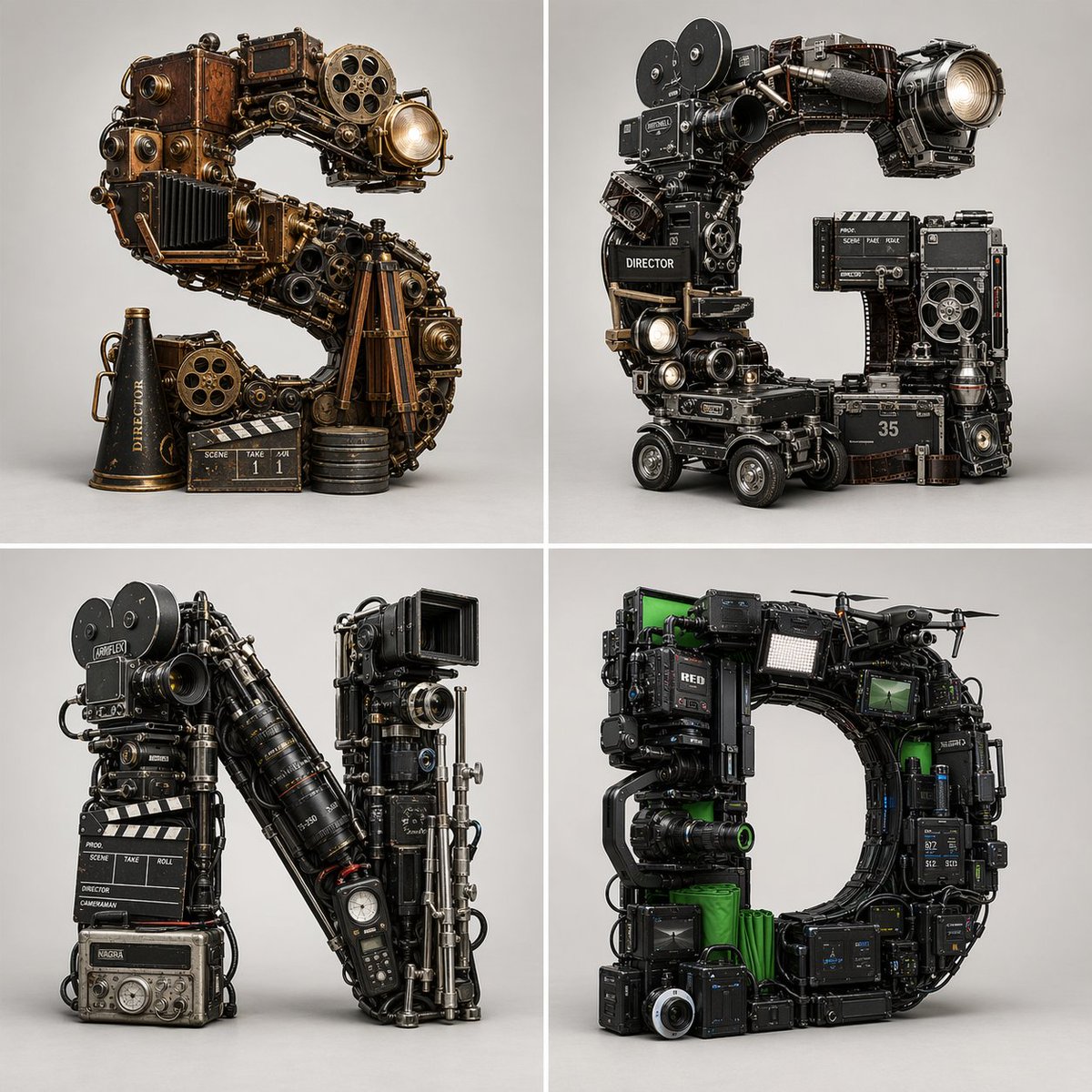 Cinematic 3D Typography Art