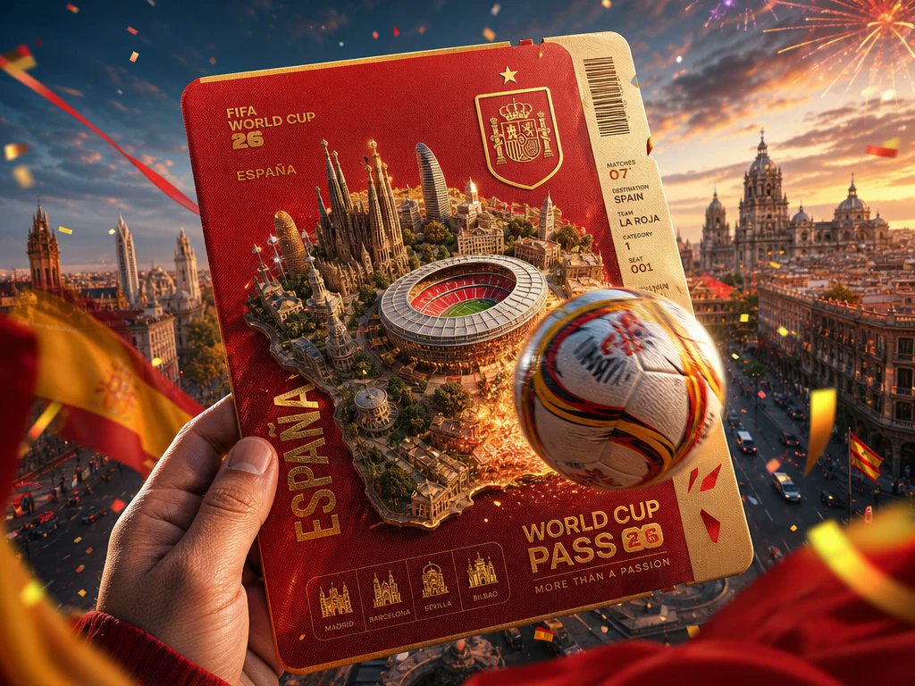 FIFA World Cup Spain Pass Poster