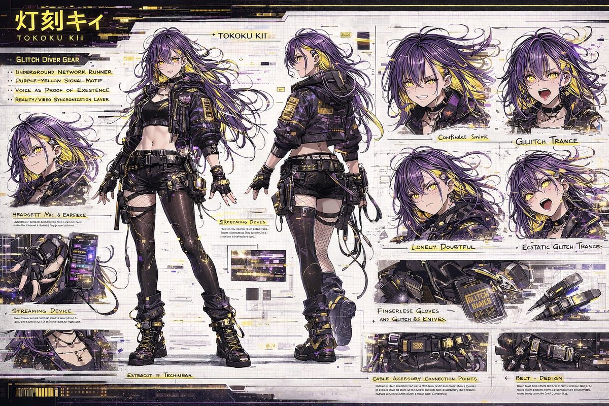 Cyber Glitch Diver Character Sheet