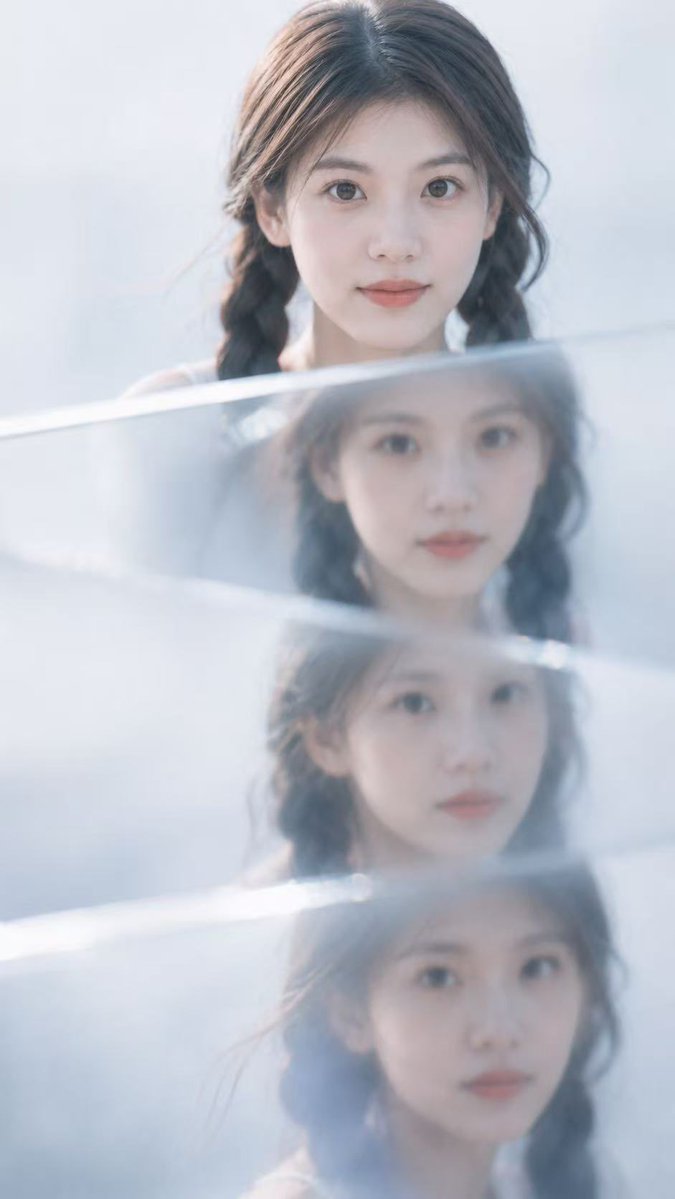 Cold Misty Glass Portrait