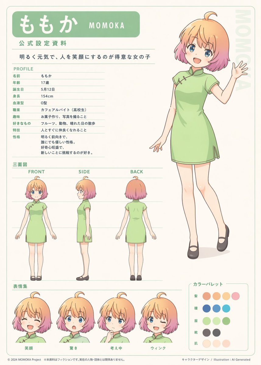 Character Design Orthographic Views