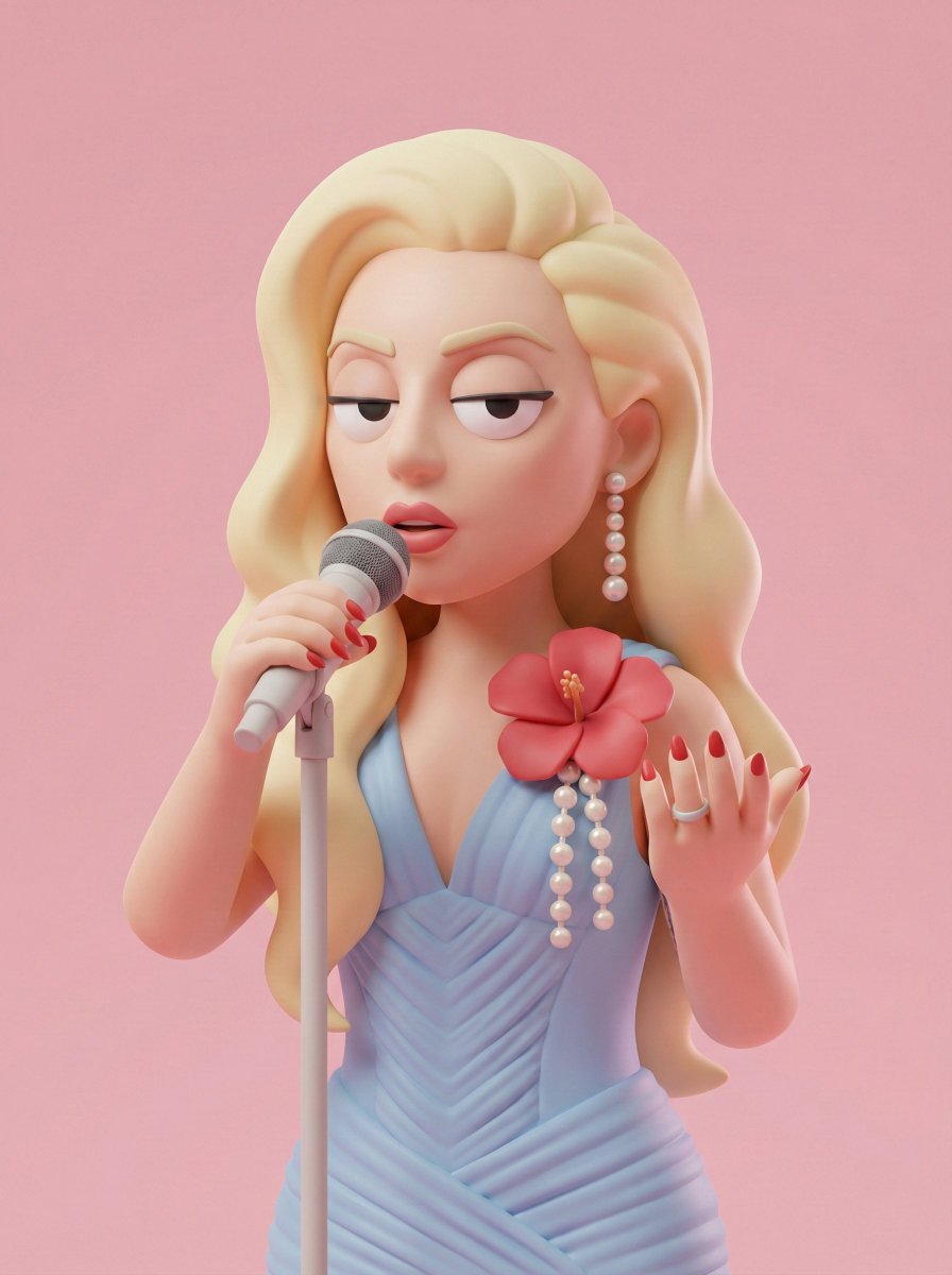 Stylized 3D Toy Figure Portrait