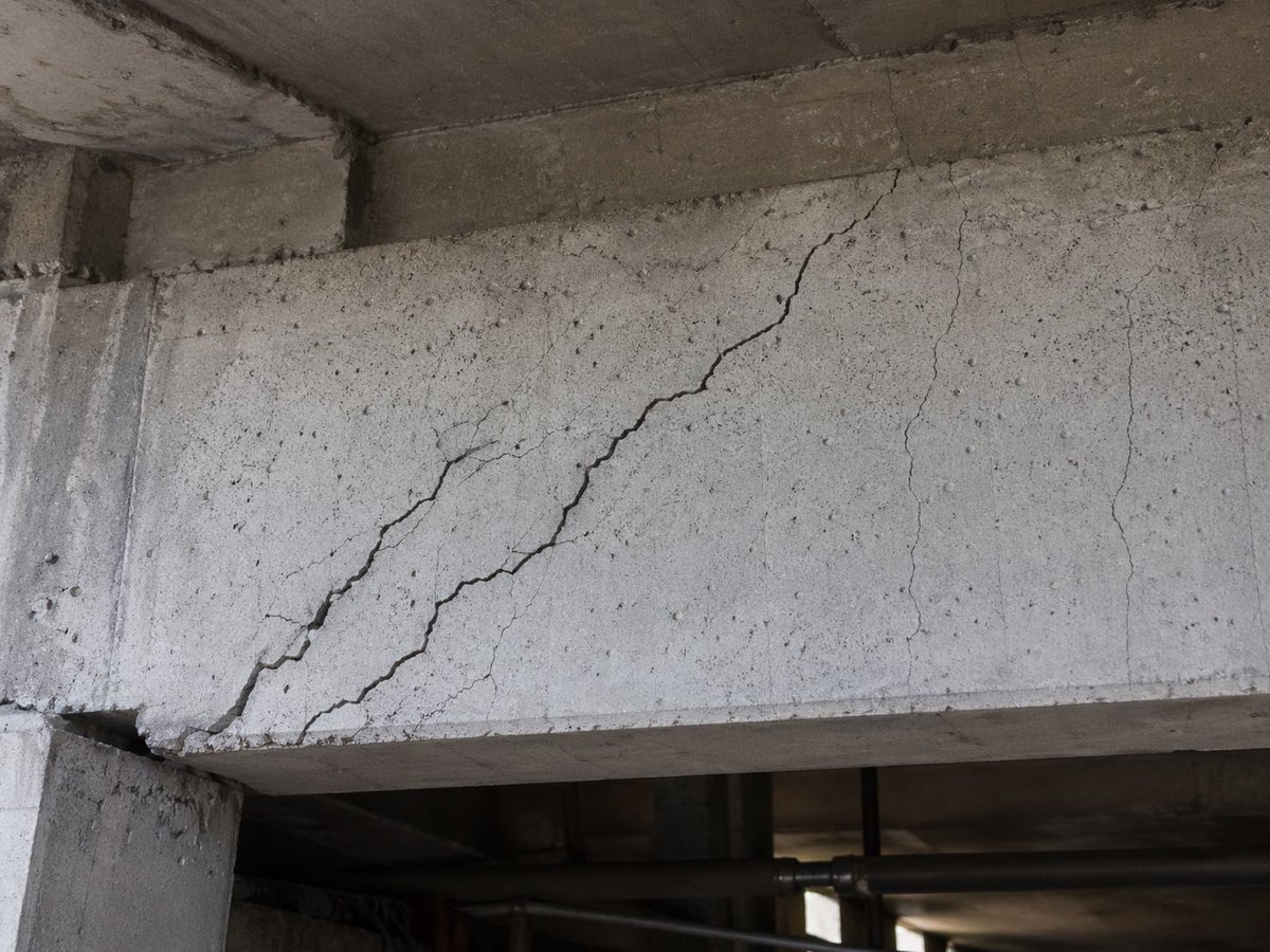 Concrete Beam Shear Cracking Inspection