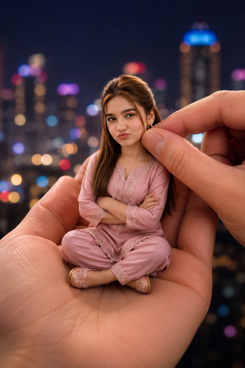 Tiny Doll in Giant Hand