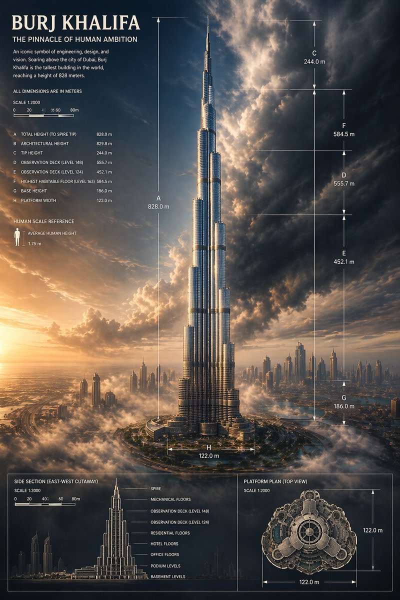 Burj Khalifa Monumental Poster
