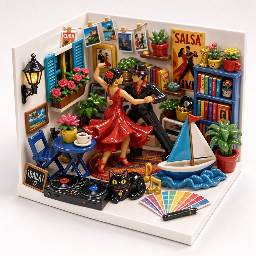 Glossy Miniature Salsa Diorama