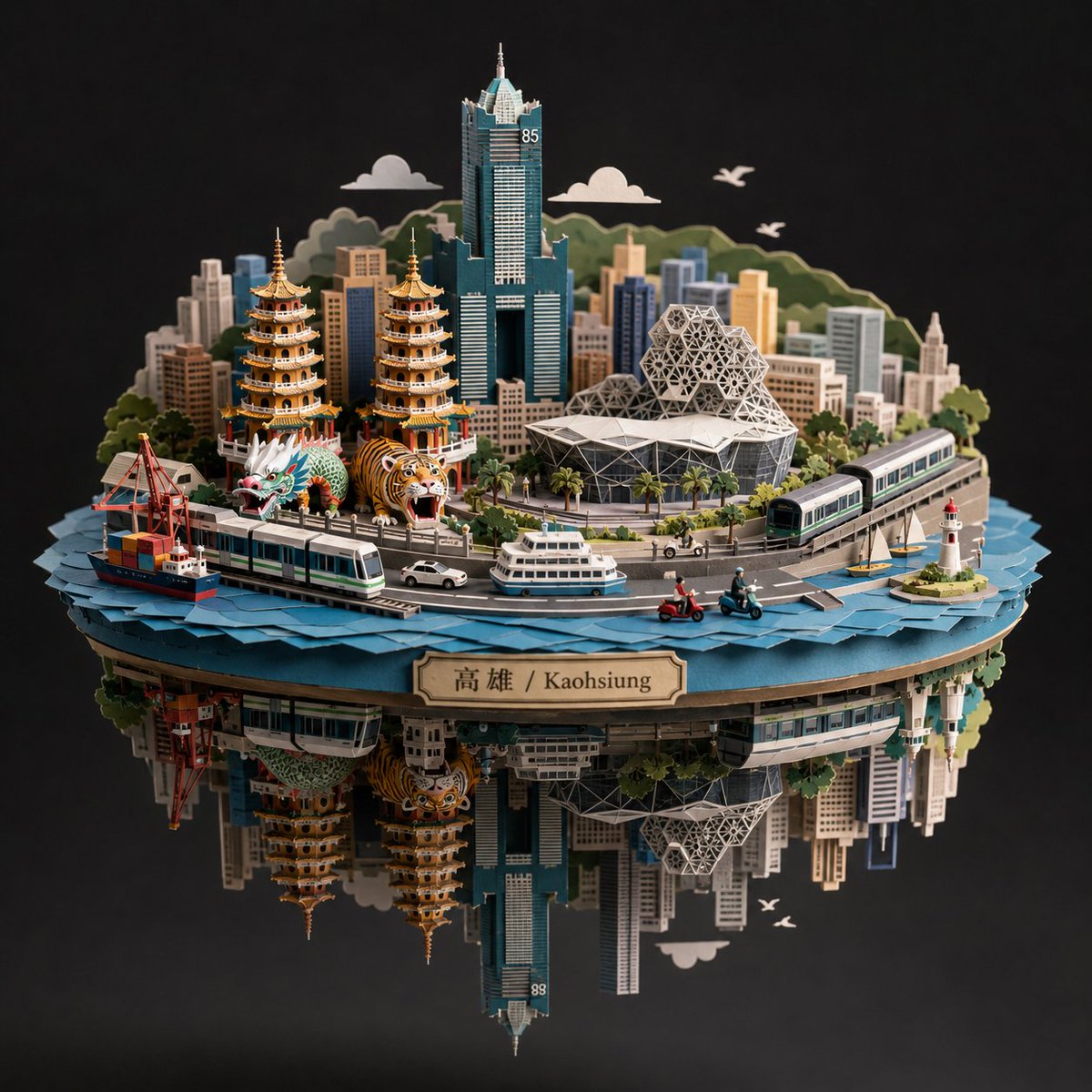 Paper Sculpture Kaohsiung Sphere