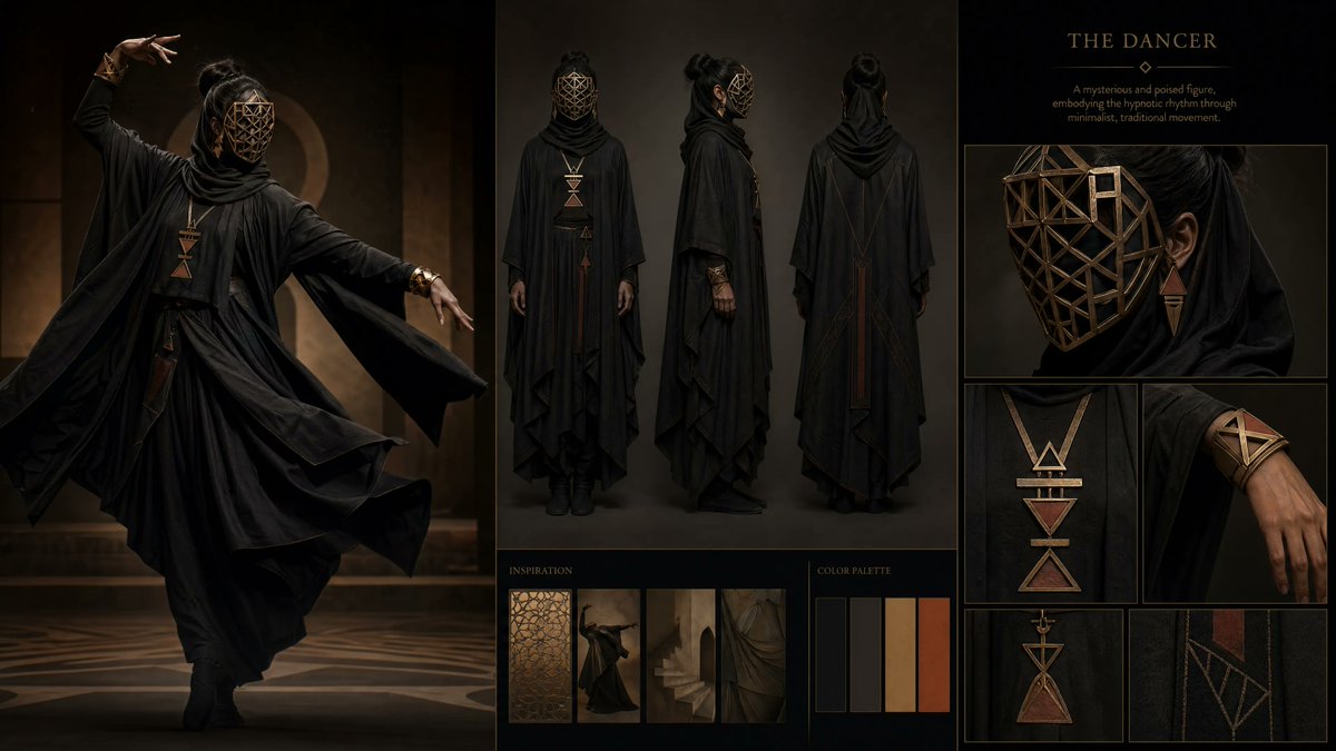 Ceremonial Dancer Concept Board