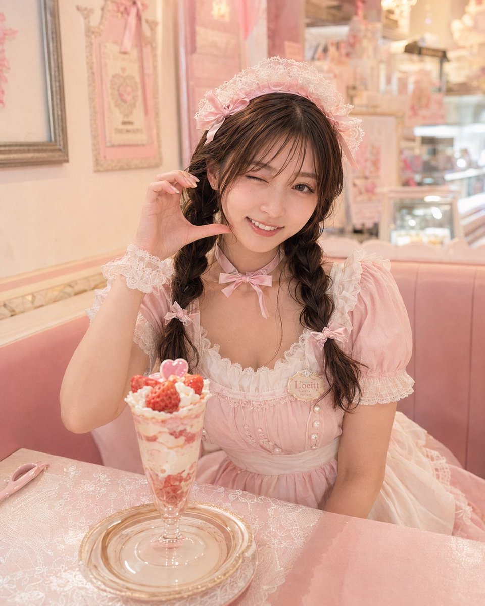 Pink Maid Café Dream Portrait
