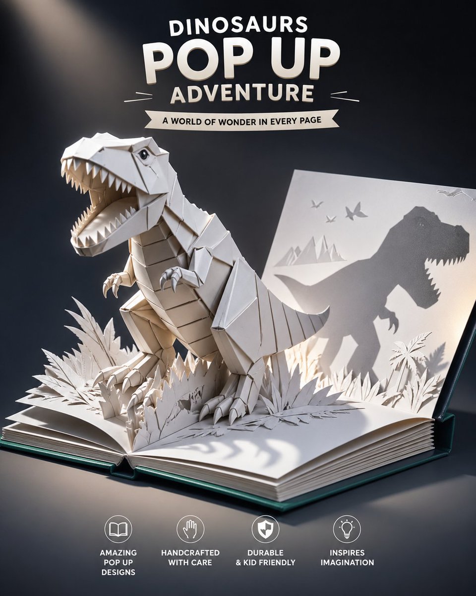 Dinosaur Pop-Up Book Ad